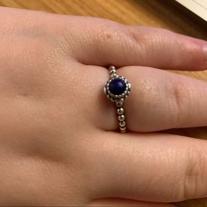 Pandora Blue Bloom Ring
